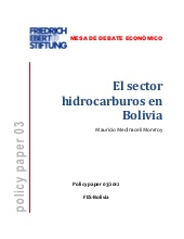 El sector hidrocarburos en Bolivia 